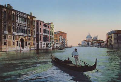 Wenecja, Canal Grande z Akademii, Palazzo Franchetti autorstwa Italian Photographer