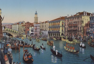 Wenecja, Regaty na Canale Grande (zdjęcie kolorowe) autorstwa Italian Photographer