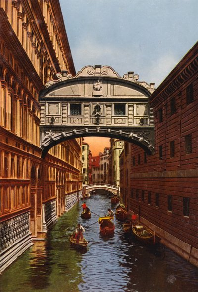 Venezia / Wenecja: Most Westchnień (kolorowe zdjęcie) autorstwa Italian Photographer