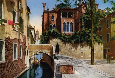 Venezia / Wenecja: Rio S Gregorio (kolorowe zdjęcie) autorstwa Italian Photographer