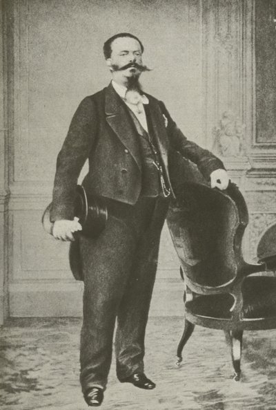 Wiktor Emanuel II, król Włoch (zdjęcie czarno-białe) autorstwa Italian Photographer