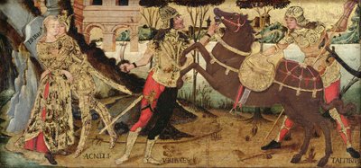 Achilles żegna się z Briseis, umbryjska szkoła autorstwa Italian School