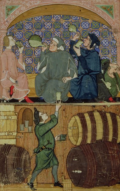 Dodaj 27695 f.14 Pijaństwo, z traktatu o imadłach (welum) autorstwa Italian School