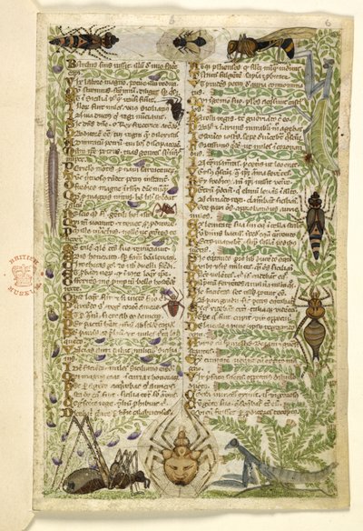 Dodaj MS 28841 f.006r Kartki z traktatu prozą o Siedmiu Wadach i werset o wydarzeniach z historii Sycylii w czasach Fryderyka II, autorstwa Cocharelli, c.1330-40 autorstwa Italian School