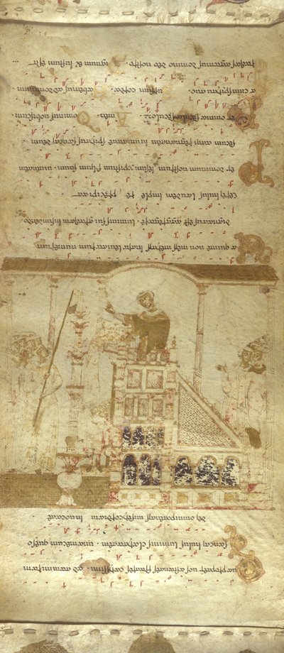 Dodaj MS 30337 f.3-4 The Montecassino Exultet Roll, c.1075-1080 (welin) autorstwa Italian School