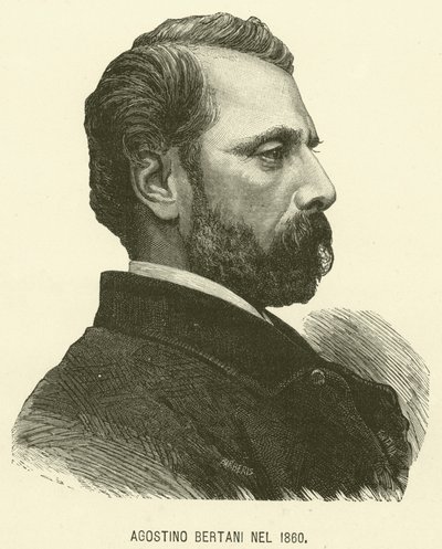 Agostino Bertani w 1860 r. (grafika) autorstwa Italian School
