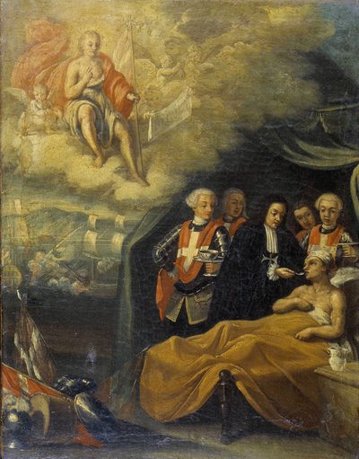Alegoria Zakonu Maltańskiego. Szkoła neapolitańska autorstwa Italian School
