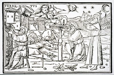 Arabscy astrologowie, kopia ilustracji z In Somnium Sciopinis autorstwa Macrobiusa, Wenecja 1513, wykorzystana w Historii magii, wydanej pod koniec XIX wieku autorstwa Italian School
