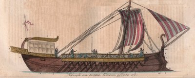 Ateńska trirema, IV wiek pne (akrostolium) - Triere ou trireme - grawerowanie z „” Zwyczajów i Tradycji Wszystkich Ludów Wszechświata. To jest historia rządu, praw, milicji, religii wszystkich narodów od najodleglejszych czasów do autorstwa Italian School