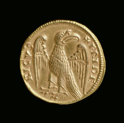 Augustalis Fryderyka II (1198-1250), Królestwo Sycylii i południowych Włoch, mennica w Mesynie, 1231-50 (rewers) (złoto) (awers patrz 168052) autorstwa Italian School