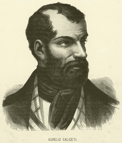Aurelio Saliceti (grawerunek) autorstwa Italian School