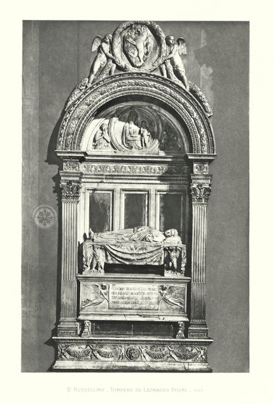 B Rossellino, grób Leonarda Bruni autorstwa Italian School