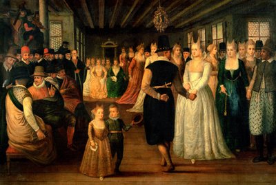 Bal w Wenecji na cześć zagranicznych gości, ok.1580 autorstwa Italian School