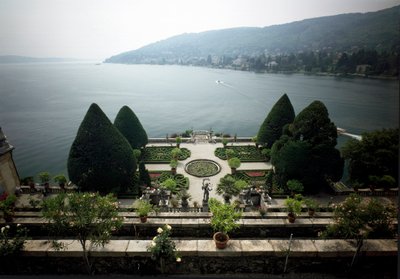 Barokowy Pałac Vitaliano I Borromeo z 1632 roku, Isola Bella, Jezioro Maggiore (Jezioro Maggiore) Włochy autorstwa Italian School