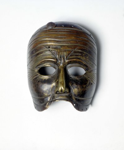 Brązowa maska ​​„Commedia dell
