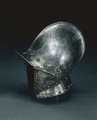 Burgonet z uchylnymi częściami policzkowymi, ok. 1560-70 autorstwa Italian School