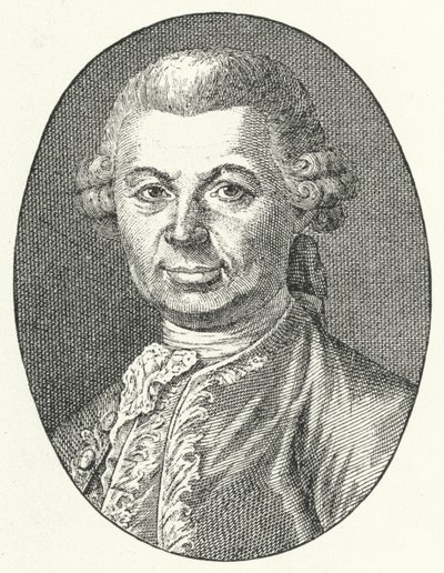 Carlo Gozzi, włoski dramaturg (grafika) autorstwa Italian School