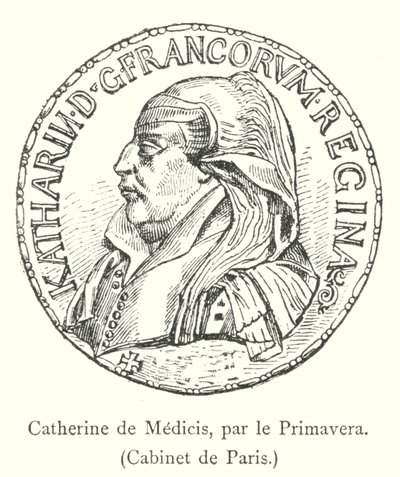 Katarzyna Medycejska, par le Primavera, Cabinet de Paris (rycina) autorstwa Italian School