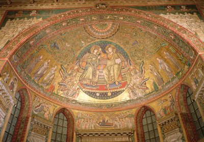 Chrystus na tronie (mozaika) autorstwa Italian School