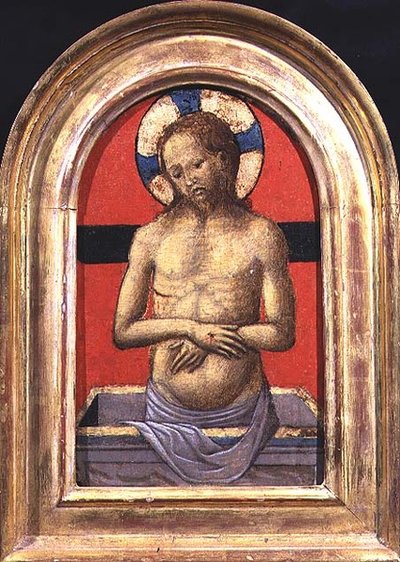 Chrystus, środek tryptyku (panelu) (patrz także 74615 i 74617) autorstwa Italian School