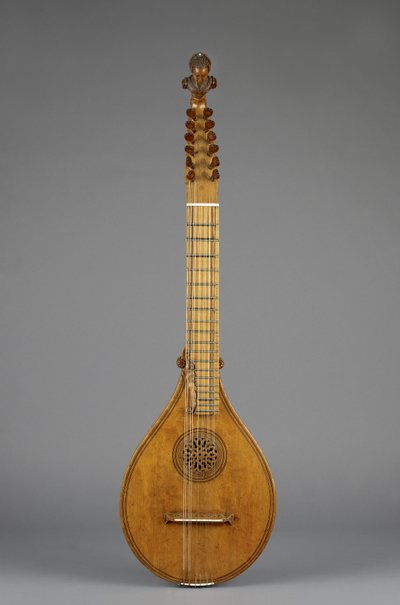 Cittern (Kreta) (klon, niebieski kamień, kość słoniowa) autorstwa Italian School