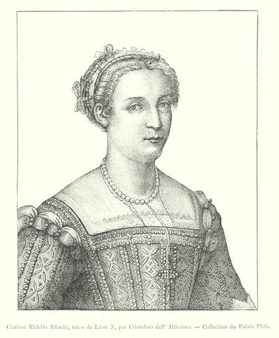 Clarisse Ridolfo Altoviti, siostrzenica Leona X, par Cristoforo dell 