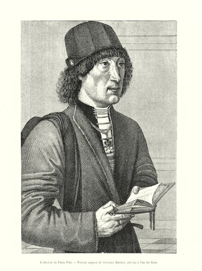 Kolekcja Pałacu Pittich, przypuszczalny portret Giovanniego Bandiniego, przypisywany Van der Goesowi (rycina) autorstwa Italian School
