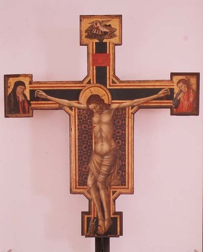 Krucyfiks (tempera na drewnie) autorstwa Italian School
