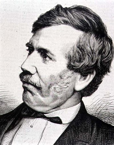 David Livingstone (1813-73) szkocki misjonarz i afrykański odkrywca (rycina) autorstwa Italian School