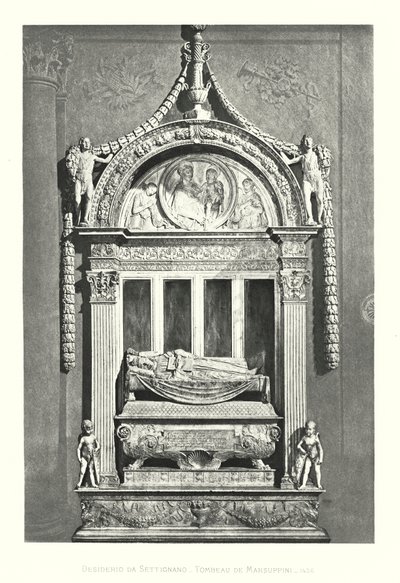 Pragnienie z Settignano, Tombeau de Marsuppini autorstwa Italian School