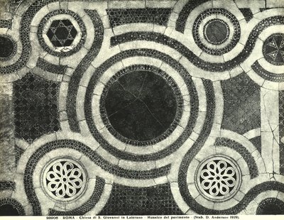 Fragment posadzki bazyliki San Giovanni in Laterano, Rzym (mozaika) autorstwa Italian School
