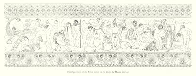 Zagospodarowanie Fryzji wokół Cistus of the Kircher Museum (grafika) autorstwa Italian School