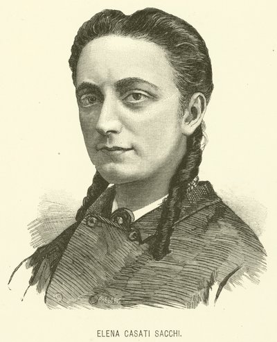 Elena Casati Sacchi (grafika) autorstwa Italian School