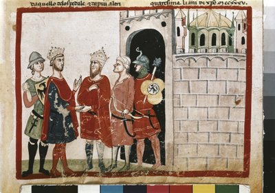 FRIEDRICH II: Fryderyk wkracza do Jerozolimy autorstwa Italian School