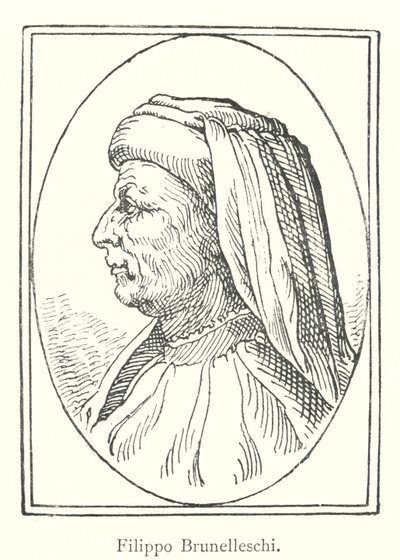 Filippo Brunelleschi (Grawerowanie) autorstwa Italian School