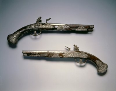 Pistolety skałkowe, Brescia, ok.1670 autorstwa Italian School