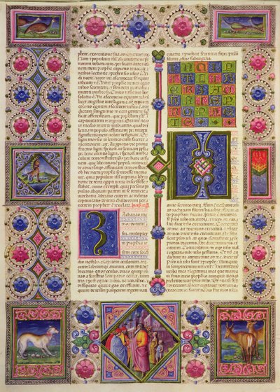 Fol.104v Księga proroka Zachariasza, z Biblii Borso d