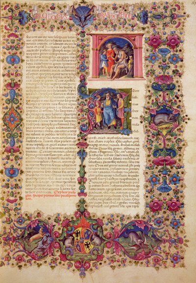 Fol.167r Pierwsza Księga Kronik, z Biblii Borso d
