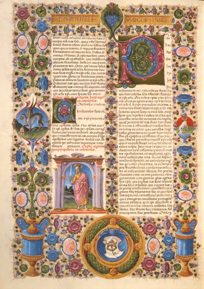 Fol.204v List św. Pawła do Kolosan, z Biblii Borso d