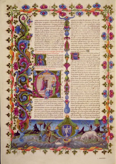 Fol.233v List św. Jana do Apostołów, z Biblii Borso d