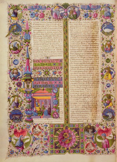 Fol.26v Księga Wyjścia, z Biblii Borso d