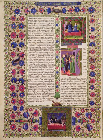 Fol.280r Otwarcie Księgi Rut, z Biblii Borso d