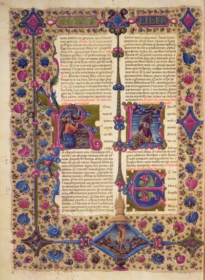 Fol.52v Otwarcie do Księgi Proroka Barucha, z Biblii Borso d