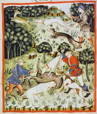 Fol.71v Gazela Myśliwska, ilustracja z Tacuinum Santiatis Codex Vindobonensis autorstwa Italian School