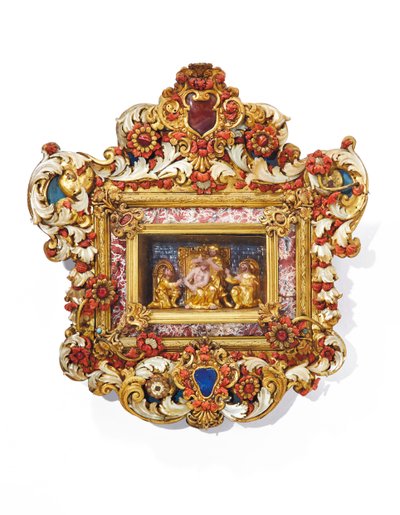 Rama, Trapani, pierwsza połowa XVIII w. (pozłacane drewno, brąz, masa perłowa, marmur, lapis lazuli, złocona miedź i koral) autorstwa Italian School