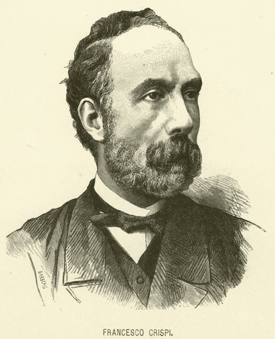 Francesco Crispi (grawerunek) autorstwa Italian School