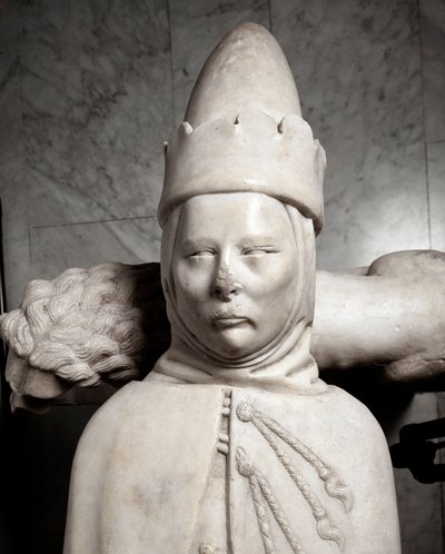 Pomnik nagrobny pierwszego doży Genui Simone Boccanegra (rzeźba z marmuru) autorstwa Italian School