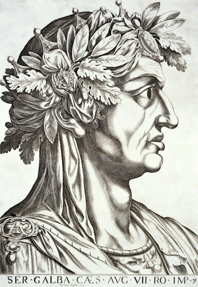 Cezar Galba (3 pne-69 ne), 1596 autorstwa Italian School
