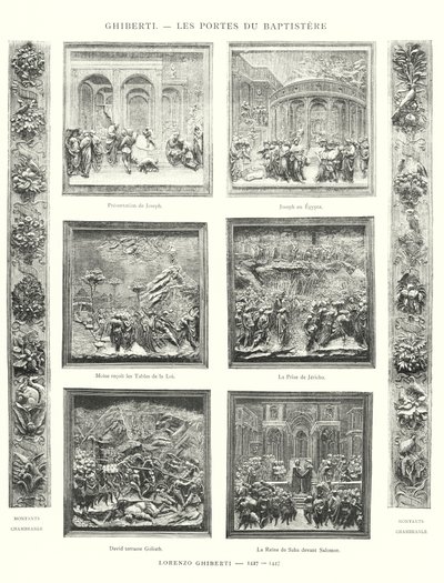 Ghiberti, Les Portes du Baptistere, Lorenzo Ghiberti autorstwa Italian School