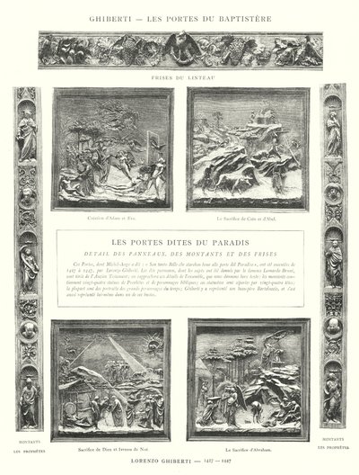 Ghiberti, Les Portes du Baptistere, Lorenzo Ghiberti autorstwa Italian School